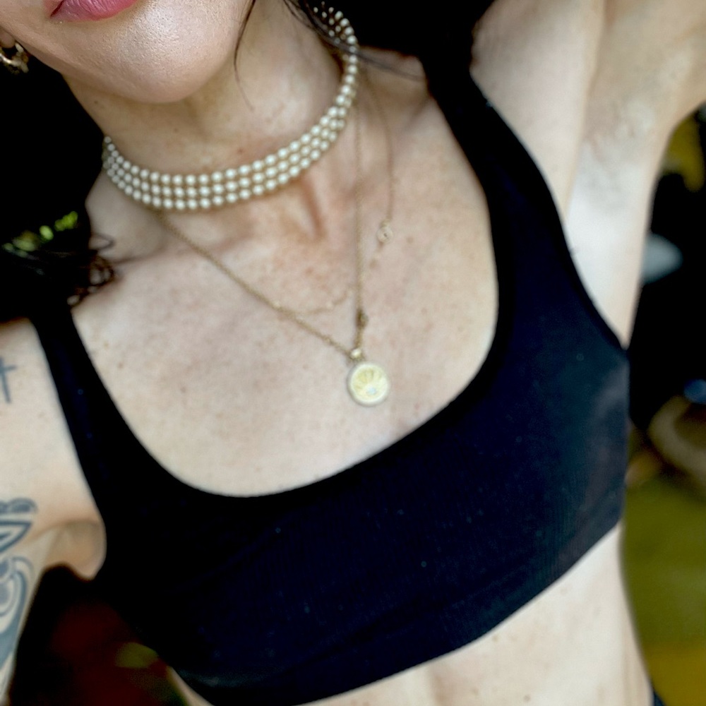 Vintage pearl chocker